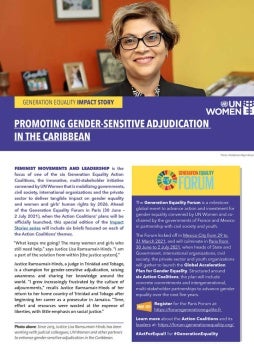 UN Women impact story: Promoting gender-sensitive adjudication in the Caribbean